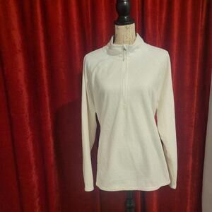BUNDLE SALE! EDDIE BAUER White/Cream 3/4 Zip Pullover Sz XXL